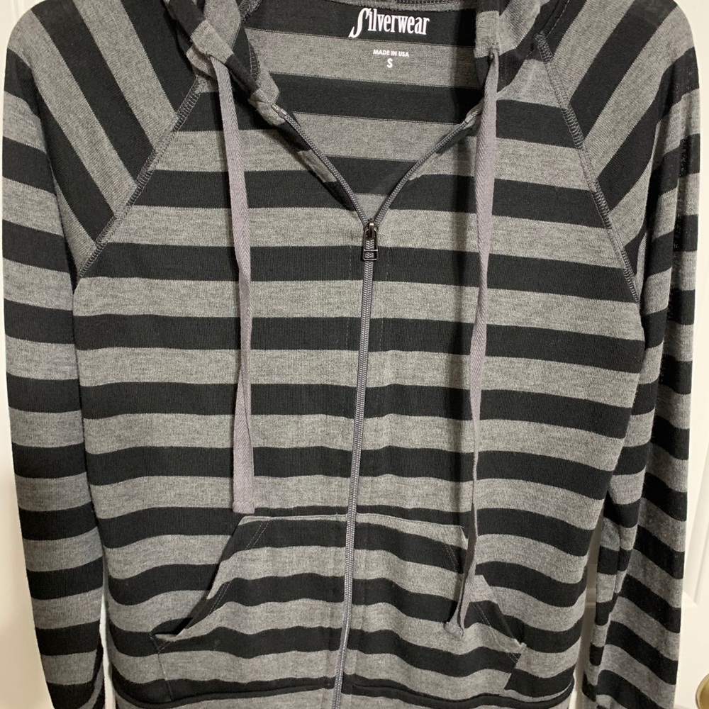 - Silver wear light weight hoodie top